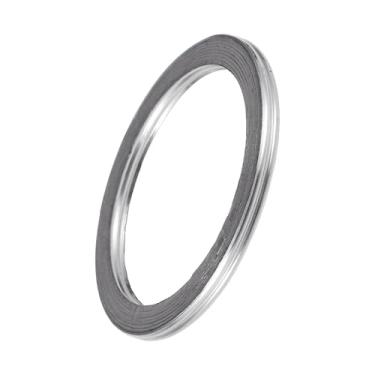 Imagem de REPAIROCK ID 62 mm Junta do coletor de escape evita vazamento de ruído de escapamento anel silenciador junta de flange de escape para carro, SUV, caminhão, grafite, aço inoxidável