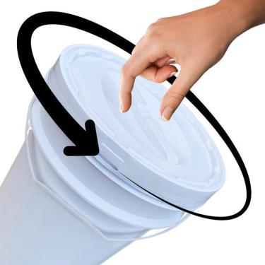 Imagem de Balde Para Fazer Slime 20L Tampa De Rosquear