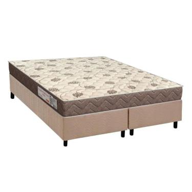 Imagem de Conjunto Box Queen: Colchão Espuma Orthoflex D28 Comfortpedic+ Base Crc Suede Clean(158x198)