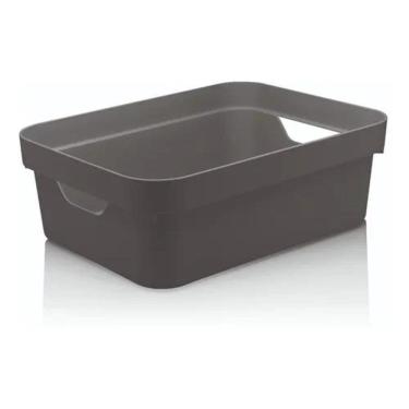 Imagem de Caixa Organizadora Cube Média 10,5L Plástico Com Alças