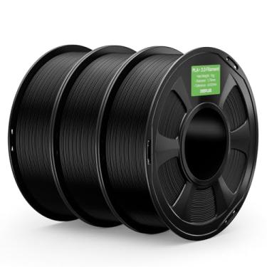Imagem de DEEPLEE Filamento PLA+ 2.0 1,75 mm, filamento de impressora 3D de maior resistência, preto 3 kg, filamento de impressora 3D PLA Plus de atualização, filamento PLA+ de alta velocidade para a maioria