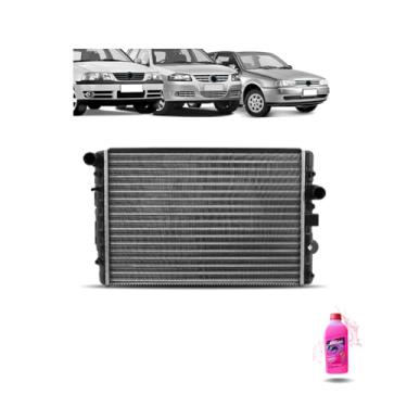 Imagem de Kit Radiador VW Gol 1.0 8/16V + Aditivo Radiador Visconde RV Extra Rosa