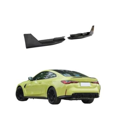 Imagem de Aletas divisoras do para-choque traseiro em fibra de carbono compatíveis com BMW Série 4 G82 M4 Coupé 2 portas 2021-2022