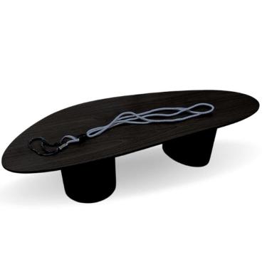 Imagem de Mesa Bean De Centro Organica Duo Em Ebano 120x80cm