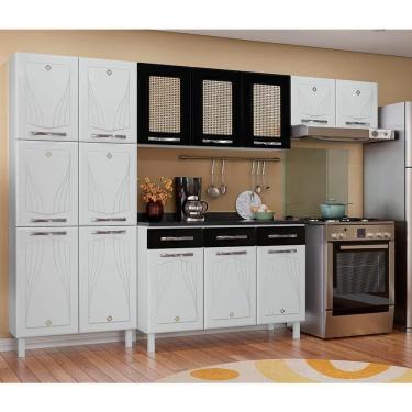 Imagem de Armário De Cozinha De Aço Star 4 Peças Com Balcão - Preto
