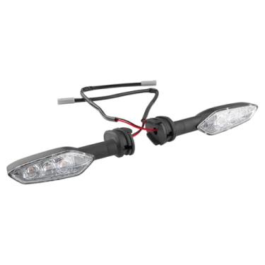 Imagem de KiBcsLic Luz indicadora de direção para motocicleta com luz amarela, compatível com os modelos XSR 900, XJ6 e MT-03, Capa Transparente de 2 Peças