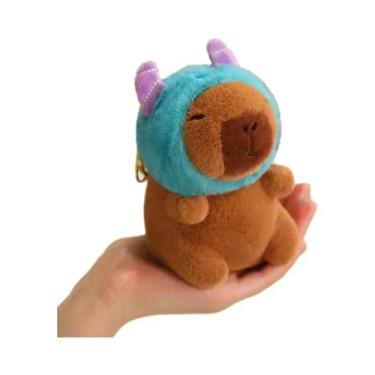 Imagem de Pelúcia De Capivara Pikachu Com Chapéu, Gato Lucifer, Brinquedo Fofo, 