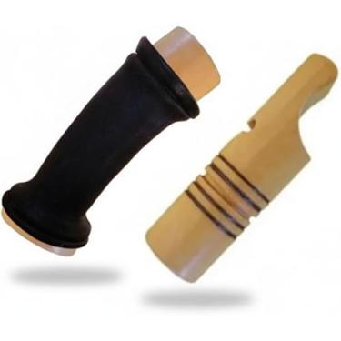 Imagem de Apito Inhambu Açu 05 + Apito Aracuã com Fole 32 Pios em madeira profissionais