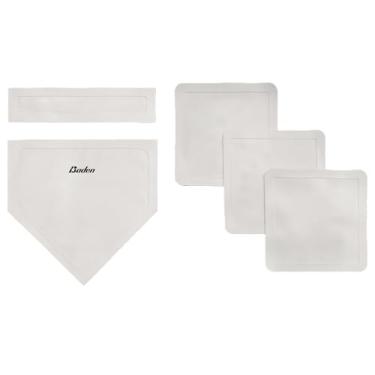 Imagem de Baden Conjunto de base Future Super Star – Bases de borracha portáteis de 5 peças para kickball, beisebol, softbol e jogos de campo – Inclui placa de casa, prato de arremessador e 3 bases