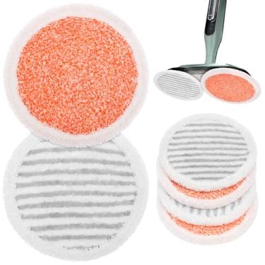 Imagem de Kit de esfregão a vapor de substituição de 6 peças para esfregão a vapor S7000 S7201 S8001 S8201, série S8201, esfregão a vapor, microfibra e reutilizável, compatível com S7000AMZ, S7005, esfregão a