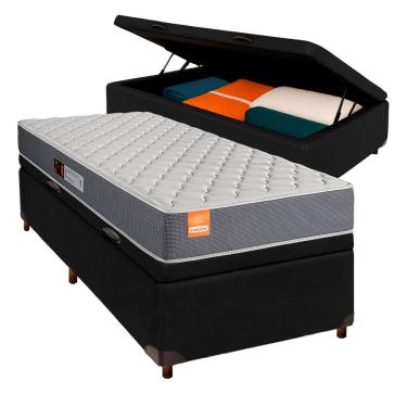 Imagem de Conjunto Cama Box Bau Blindado Solteiro + Colchão D23 Pro Inducol