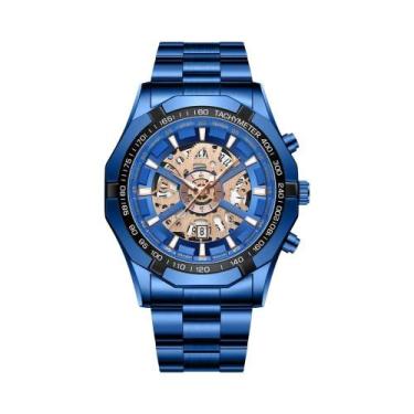 Imagem de Relógio De Pulso Masculino À Prova D'Água BINBOND 033 Design Oco Luxuo