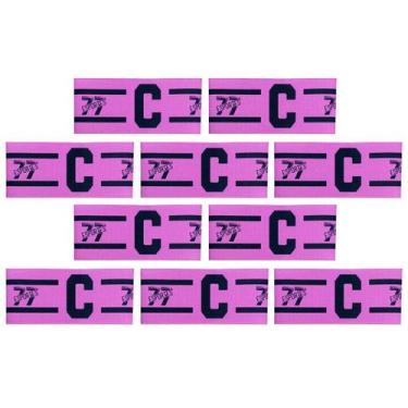 Imagem de Kit 10 Braçadeira Faixa Capitão 77 Impressão Digital Fechamento tiras 