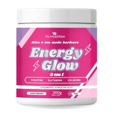 Imagem de Creatina Rosa Monohidratada 3 em 1 Energy Glow com Colágeno Hidrolisado (Morango)