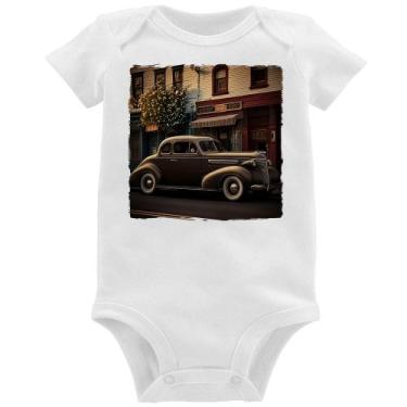 Imagem de Body Bebê Carro antigo na cidade - Foca na Moda, Branco, P