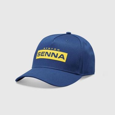 Imagem de Boné Logo Coleção Internacional Ayrton Senna 70242 - Azul - U-Unissex