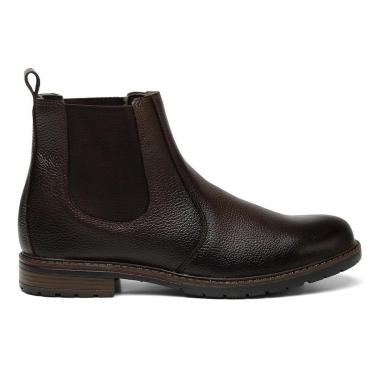 Imagem de Bota Botina de Couro Masculina Chelsea Country Confortável Dia a Dia-Masculino