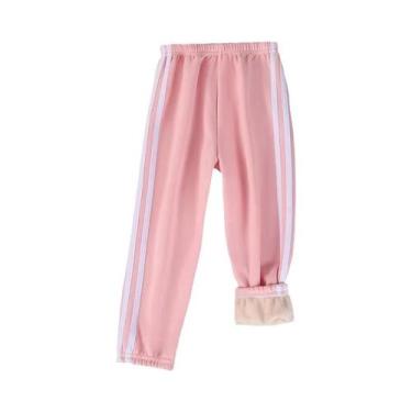 Imagem de Calças Esportivas De Veludo Para Crianças, Outono Inverno, Cor Sólida,