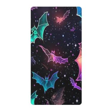 Imagem de Blueangle Lençol de berço padrão para berço infantil - Lençóis de algodão macio e respirável com morcego colorido (18)