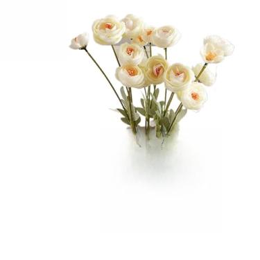 Imagem de Novos Vários Estilos 8 Unidades 32 Flores Margaridas Artificiais Falsas para Decoração de Casa Arranjos Florais(RZF005-Branco4U.(16 Flores))