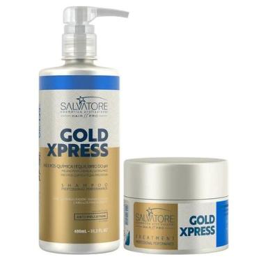 Imagem de Salvatore KIT GOLD XPRESS SHAMPOO 480ML CONDICIONADOR 250ML