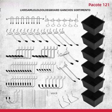 Imagem de Conjunto De 121 Ganchos Duráveis Para Pegboard, Organizador De Ferrame