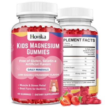 Imagem de Gomas de citrato de magnésio Hovika Kids, 2 pacotes, 60 unidades