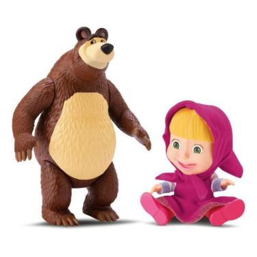 Imagem de Bonecos Masha e o Urso em Viníl 8117 - Diver Toys