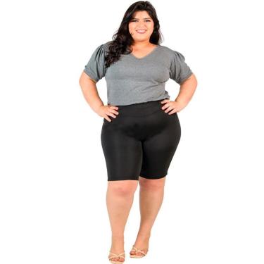 Imagem de Bermuda com Bolsos Plus Size Neoprene Feminina Catwalk-Feminino