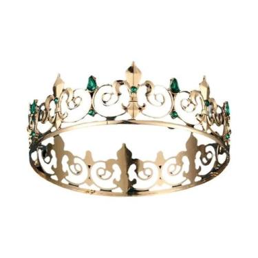 Imagem de Coroa De Noiva Simples Para Adultos, Homens E Mulheres, Tiara Redonda 