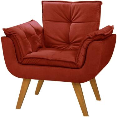 Imagem de Poltrona Decorativa Opala Suede Composê Marrom