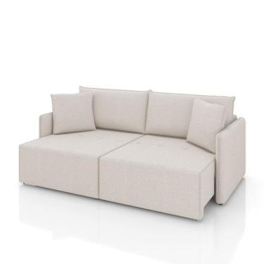 Imagem de Sofá Milano Linho Soft - Store Sofá, Cru, 2,00m