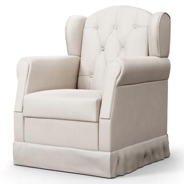 Imagem de Poltrona De Amamentação Balanço Letícia Suede Bege - Phoenix