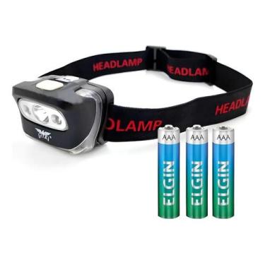 Imagem de Lanterna De Cabeça Pilha Ultramaratona Corrida Trilha Pesca - JYX