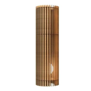 Imagem de Abajur Grande De Chão Torre Mdf Cru Tamanho Kit Com 2 60x20cm E 70x20c