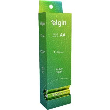 Imagem de Pilhas Alcalinas Pequenas Aa Elgin 1,5 V - Caixa Com 24 Unidades Para 