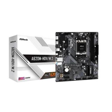 Imagem de Placa Mãe Asrock A620m hdv m2 Soquete Amd Am5 Matx DDR5 - ASRok, Preto
