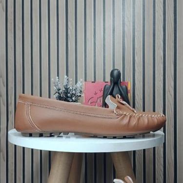 Imagem de Mocassim Clássico Sintetico Feminino Social Confortável Cor:Caramelota