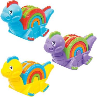 Imagem de Dinossauro Educativo Empilhassauro - Calesita - - TA TE TI (CALESITA)