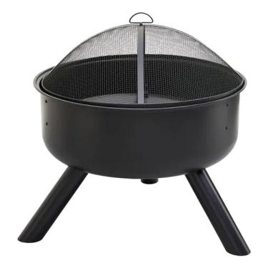 Imagem de Aquecedor Braseiro Redondo Externo A Lenha 80x75x75cm Deluxe