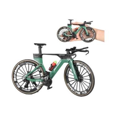 Imagem de Miniatura De Bicicleta Vintage De Metal Fundido: Modelo Clássico Para 