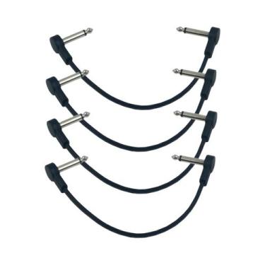 Imagem de Cabo De Áudio Para Pedal De Guitarra Elétrica Anti-Ruído, Conectores P