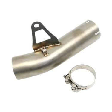 Imagem de Tubo de escape de aço inoxidável Middle Link, silencioso modificado pa