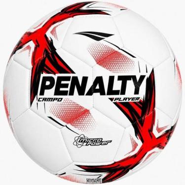 Imagem de Bola de Campo Player XXV - Penalty, Branco, Vermelho, Preto