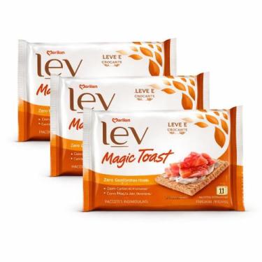 Imagem de Kit 3 Unid Marilan Lev Magic Toast Sabor Original 110g Torrada Leve Cr