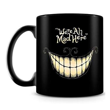 Imagem de Caneca Personalizada Sorriso Gato Risonho (100% Preta)