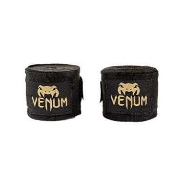 Imagem de Venum Kontact Boxing Hand Wraps - Preto/Dourado, 248 cm