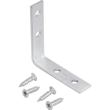 Imagem de Cantoneira P/ Cortina 05X05Cm Zincado Cce0055 C/ 4 Pç Vonder