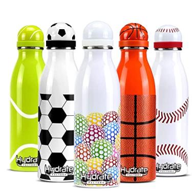 Imagem de Hydrate Factory Garrafa de água isolada de golfe com impressão 3D - Caneca térmica de aço inoxidável presentes para meninas meninos - 500 ml