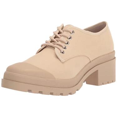 Imagem de Chinese Laundry Faixa feminina Oxford de lona, Creme, 34
